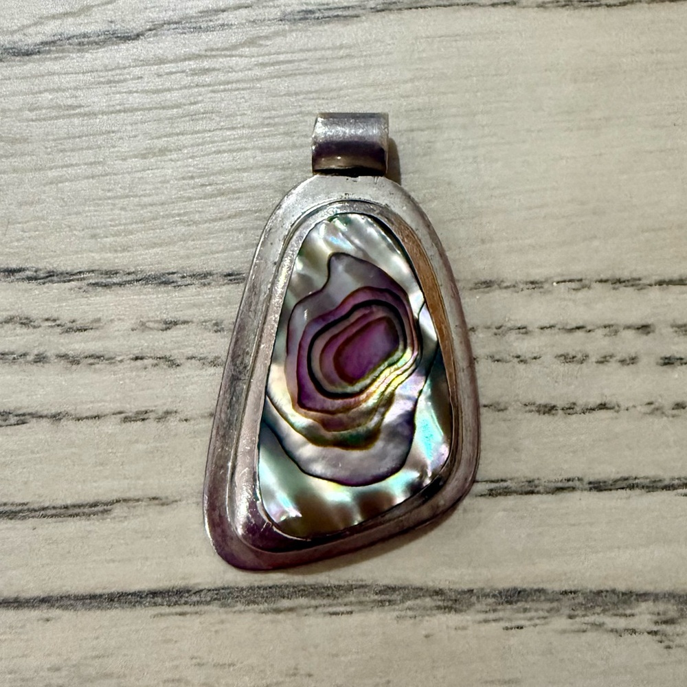 Silver Abalone Pendant